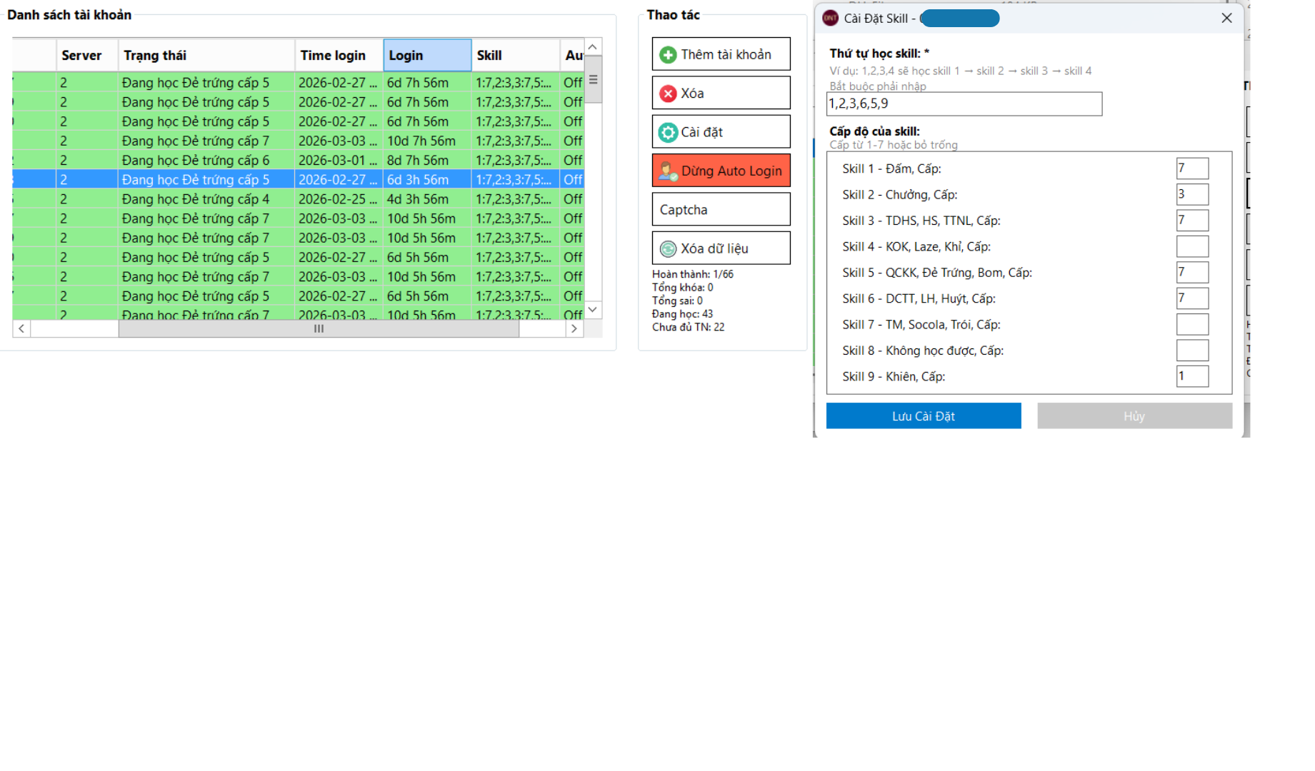 Tool Auto Học Skill